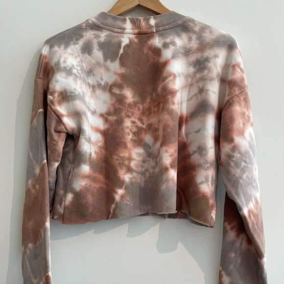 SPRWMN Desert Dusk Cotton Cropped Logo Sweatshirt - Picture 2 of 7